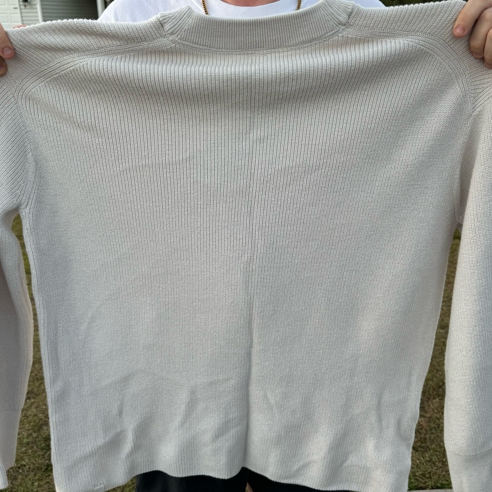 Lululemon White Opal Ribbed Sweater - Picture 2 of 5